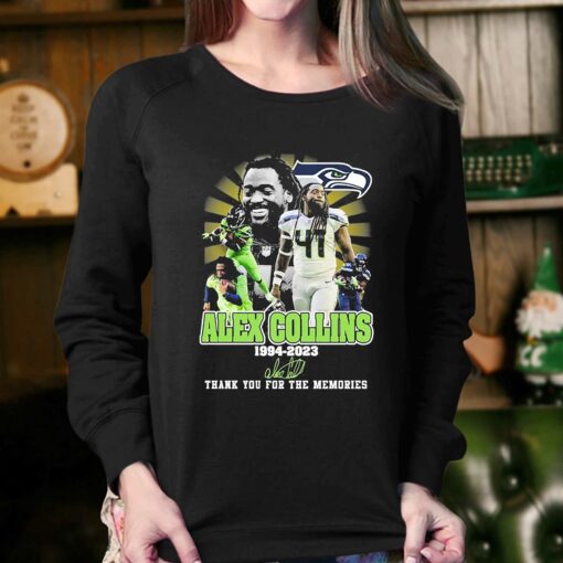 Alex Collins – Seattle Seahawks 1994 2023 Thank You For The Memories Signature Shirt