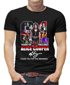 Alice Cooper 61 Years 1962-2023 Thank You For The Memories Shirt