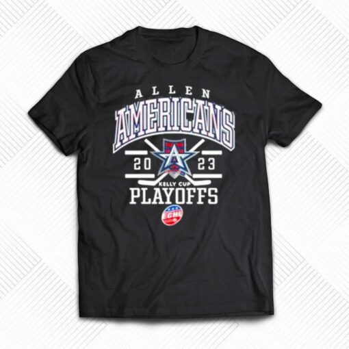 Allen Americans 2022 23 Playoffs Locker Room Shirt