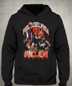 Allen Iverson Philadelphia 76ers Mitchell Ness Hardwood Classics Bling Concert Player T shirt 3