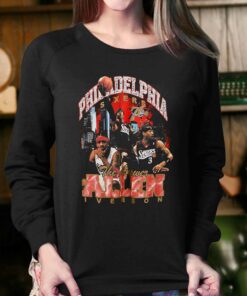 Allen Iverson Philadelphia 76ers Mitchell Ness Hardwood Classics Bling Concert Player T shirt 4