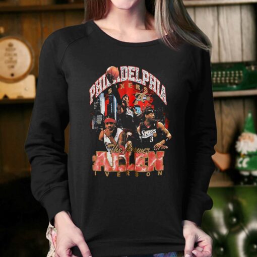 Allen Iverson Philadelphia 76ers Mitchell Ness Hardwood Classics Bling Concert Player T-shirt