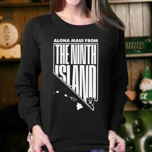 Aloha Maui From The Ninth Island Las Vegas Raiders Shirt