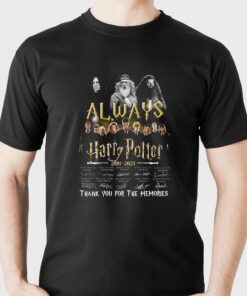 Always Harry Potter 2001 – 2023 Thank You For The Memories Signature T-shirt Always Harry Potter 2001 – 2023 Thank You For The Memories Signature T-shirt