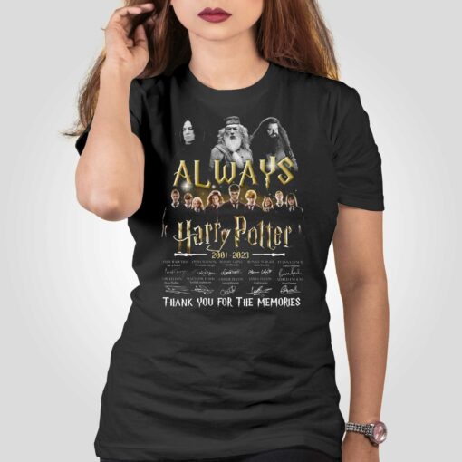 Always Harry Potter 2001 – 2023 Thank You For The Memories Signature T-shirt