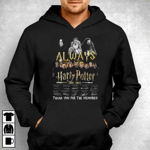 Always Harry Potter 2001 – 2023 Thank You For The Memories Signature T-shirt