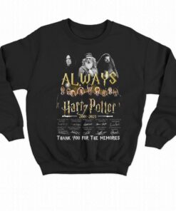 Always Harry Potter 2001 2023 Thank You For The Memories Signature T shirt 4