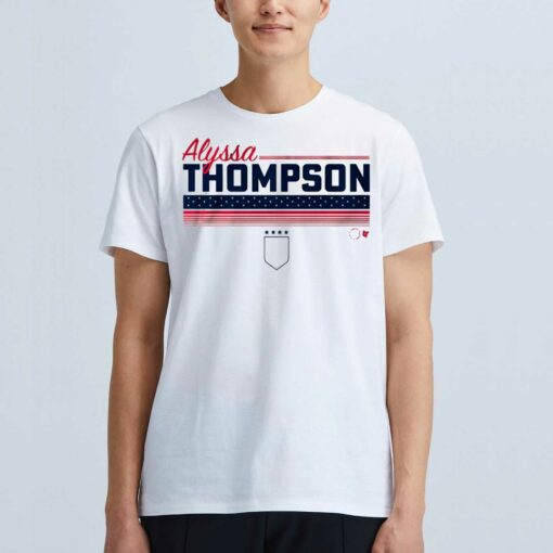 Alyssa Thompson Stripe Uswntpa Shirt