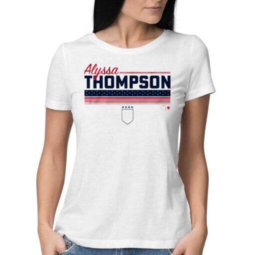 Alyssa Thompson Stripe Uswntpa Shirt