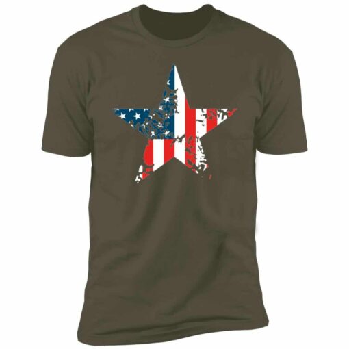 American Flag Star 4th of July Patriotic Tee