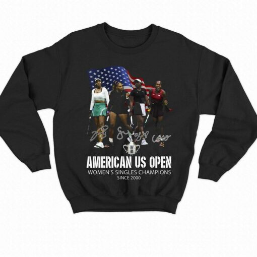 American Us Open Womens Singles Champions Since 2000 T-shirt