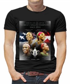 American Us Open Women’s Singles Champions Since 2000 Tennis Shirt American Us Open Women’s Singles Champions Since 2000 Tennis Shirt