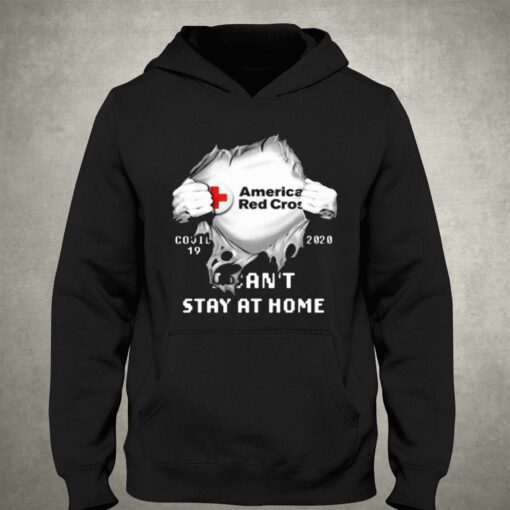 American red cross covid 19 2020 i can’t stay at home t-shirt