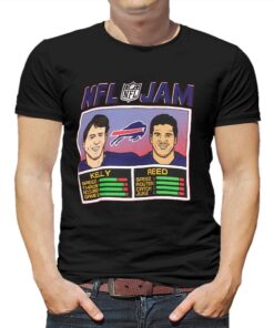 Andre Reed Jim Kelly Buffalo Bills Homage Nfl Jam Retired T-shirt Andre Reed Jim Kelly Buffalo Bills Homage Nfl Jam Retired T-shirt