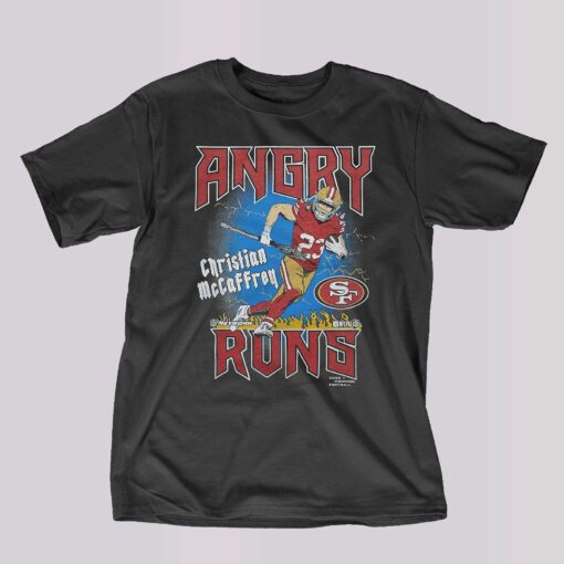 Angry Runs 49ers Christian Mccaffrey Shirt