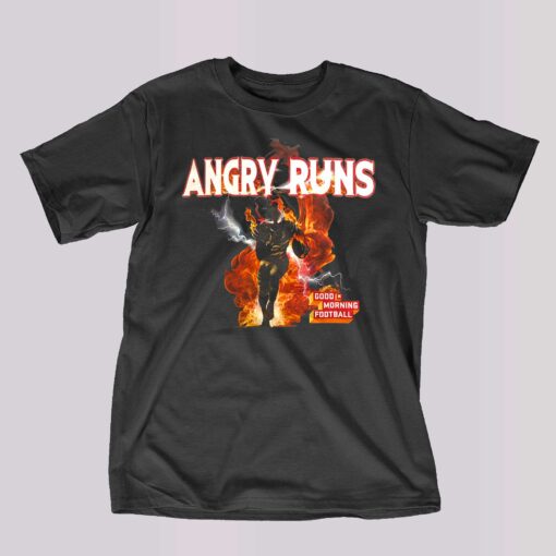 Angry Runs T Shirt Good Moring Football