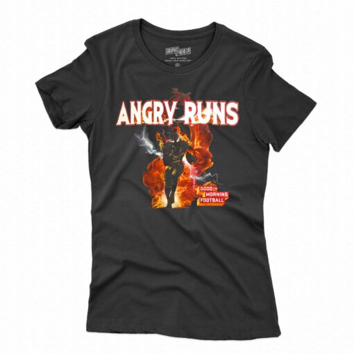 Angry Runs T Shirt Good Moring Football