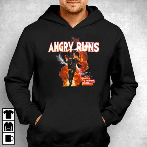 Angry Runs T Shirt Good Moring Football