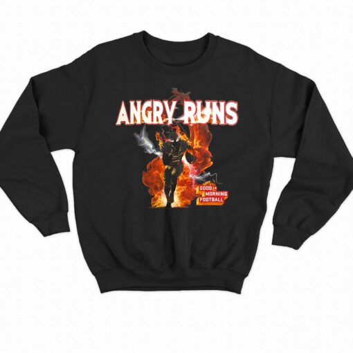 Angry Runs T Shirt Good Moring Football