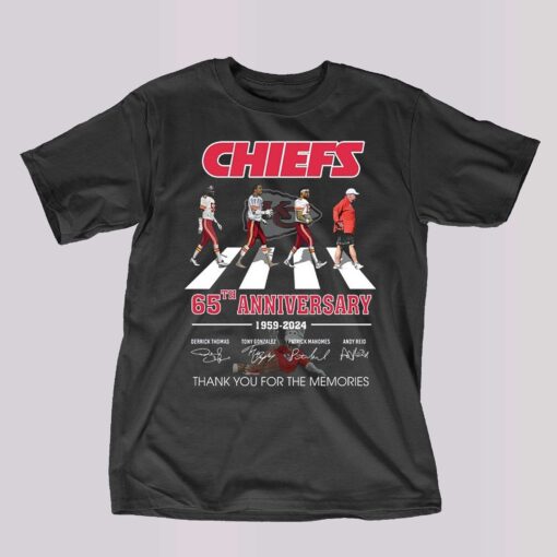 Anniversay 1959-2024 Kansas City Chiefs Thank You For The Memories T-shirt