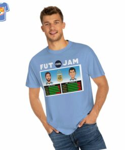 Argentina Lionel Messi Julian Alvarez Nba Jam Style T Shirt 1