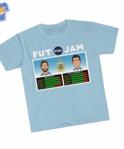 Argentina Lionel Messi Julian Alvarez Nba Jam Style T Shirt 3