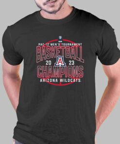 Arizona Wildcats 2023 Pac-12 Men’s Basketball Conference Tournament Champions T-shirt
