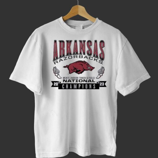 Arkansas National Champions 2023 Mens Indoor Track Field Shirt