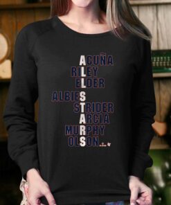 Atlanta All stars Acuna Riley Elder Albies Strider Arcia Murphy Olson Shirt 4
