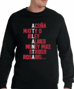 Atlanta Baseball Names Acuna Matty O Riley Albies Money Mike Strider Rosario Shirt 4