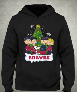 Atlanta Braves Snoopy Peanuts Christmas Shirt Hoodie Sweater 3