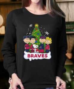 Atlanta Braves Snoopy Peanuts Christmas Shirt Hoodie Sweater 4