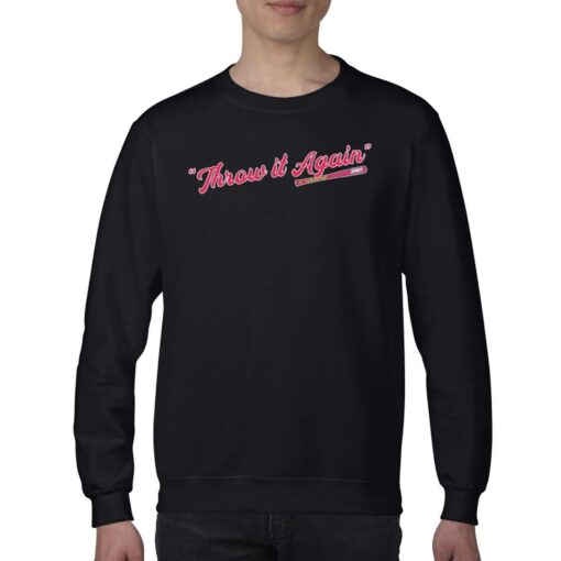 Atlanta Braves Throw It Again Crewneck Sweatshirt