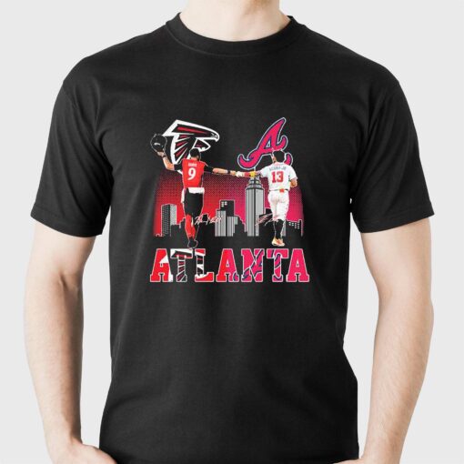 Atlanta Falcons Ridder And Braves Acuna Jr Skyline City Champions Shirt