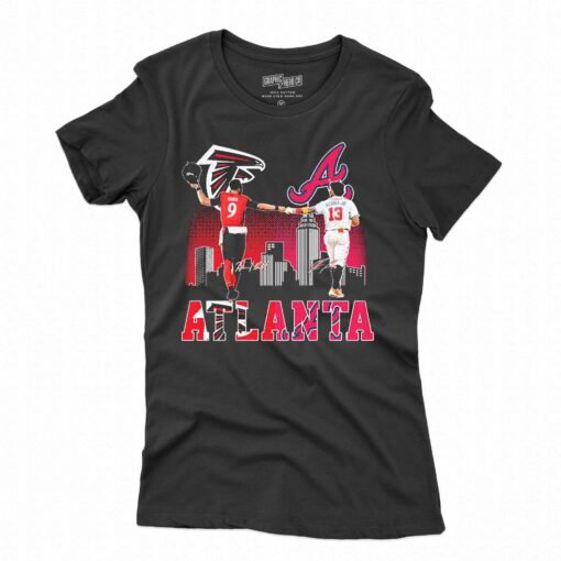 Atlanta Falcons Ridder And Braves Acuna Jr Skyline City Champions Shirt