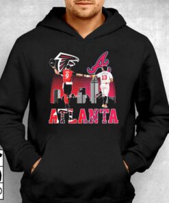 Atlanta Falcons Ridder And Braves Acuna Jr Skyline City Champions Shirt 3