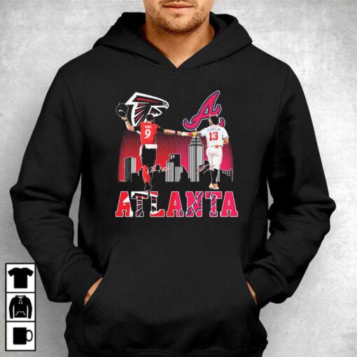 Atlanta Falcons Ridder And Braves Acuna Jr Skyline City Champions Shirt