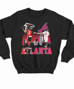 Atlanta Falcons Ridder And Braves Acuna Jr Skyline City Champions Shirt 4