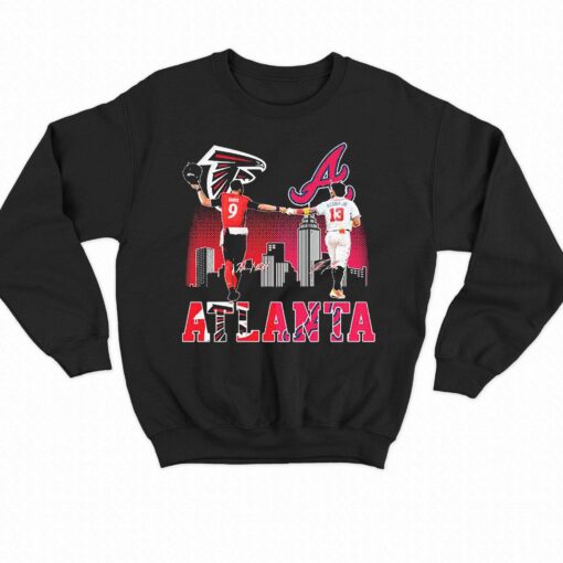 Atlanta Falcons Ridder And Braves Acuna Jr Skyline City Champions Shirt