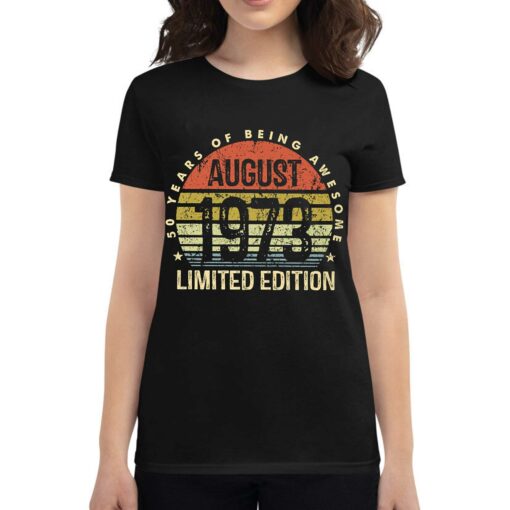 August 1973 50 Years Of Being Awesome Shirt