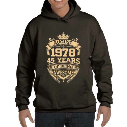 August 1978 45 Years Of Being Awesome Shirt