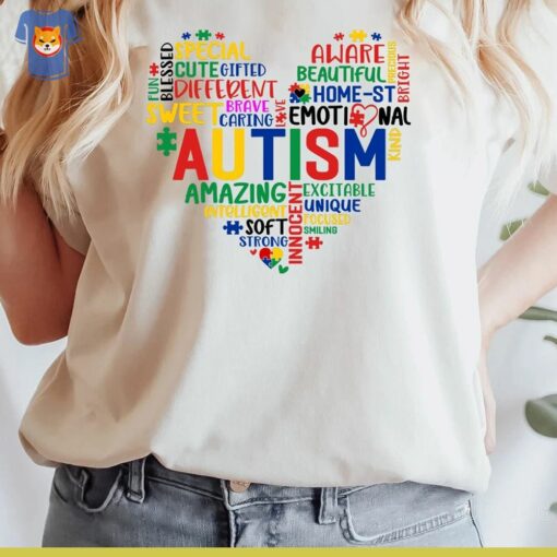 Autism Shirt Autism Heart Shirt Autism Awareness T-shirts