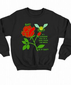 Baby If I Compare You To A Kiss From The Bros Is It Gay Shirt 4