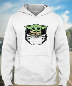 Baby Yoda Helmet Hockey Shirt 3