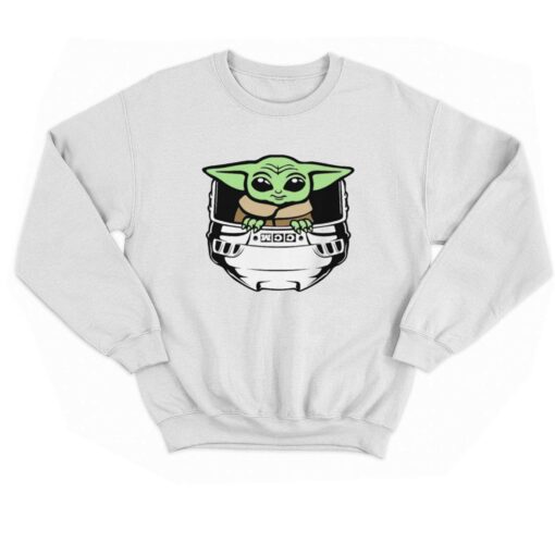 Baby Yoda Helmet Hockey Shirt