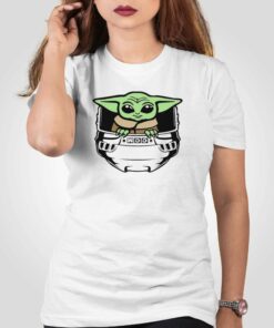 Baby Yoda Helmet Hockey Shirt 5