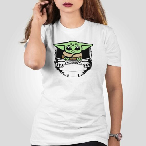 Baby Yoda Helmet Hockey Shirt