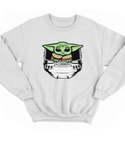 Baby Yoda Helmet Hockey Shirt 7