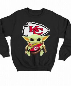 Baby Yoda Hug Football Kansas City Chiefs Logo Design Shirt 3 Baby Yoda Hug Football Kansas City Chiefs Logo Design Shirt 4