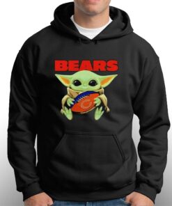 Baby Yoda Loves The Chicago Bears Star Wars Gifts Shirt 3